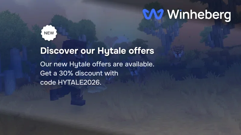 Hytale Promo Code: 30% Off Your Winheberg Server Hosting