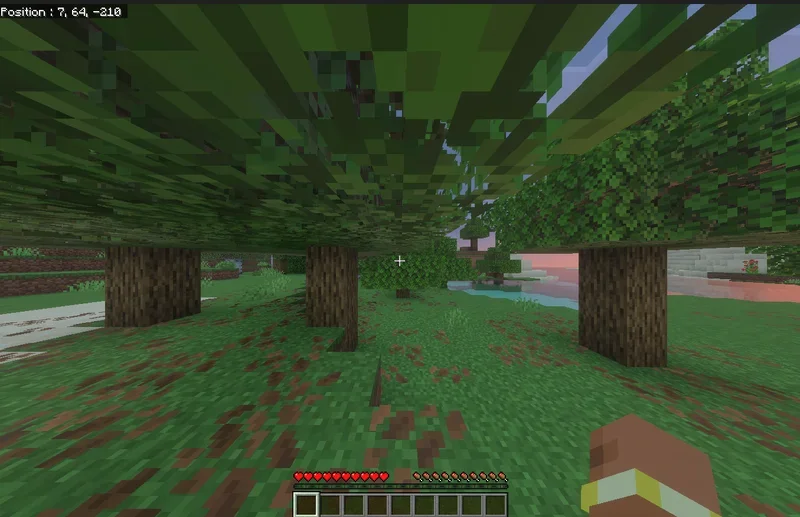 Affichage des coordonnées X Y Z en haut à gauche sur Minecraft Bedrock
