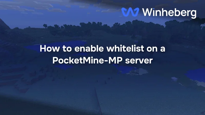 How to enable whitelist on a PocketMine-MP server