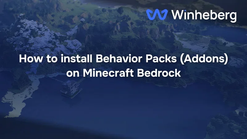 How to install Behavior Packs (Addons) on Minecraft Bedrock