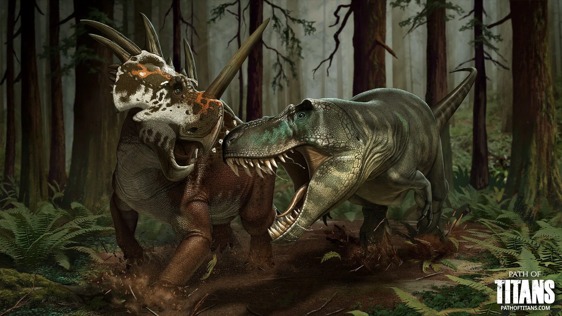 Fonctionnalités d'hébergement serveur Path of Titans avec grande capacité joueurs et support mods pour gameplay MMO survie dinosaures
