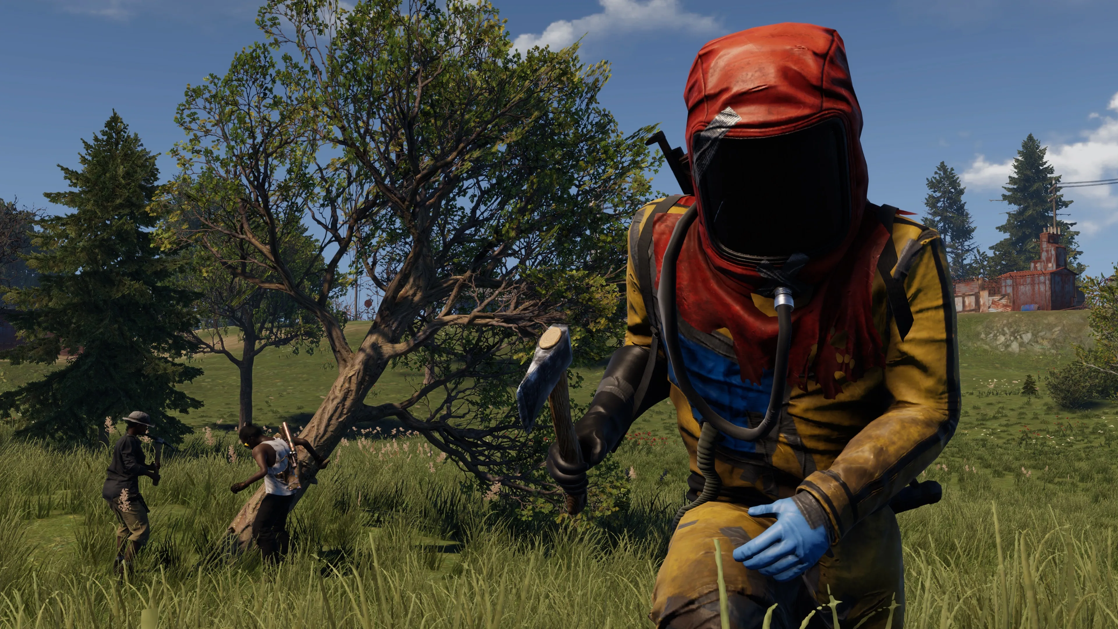 Fonctionnalités d'hébergement serveur Rust avec support mods/plugins, intégrations anti-triche et protection DDoS pour gameplay survie PvP