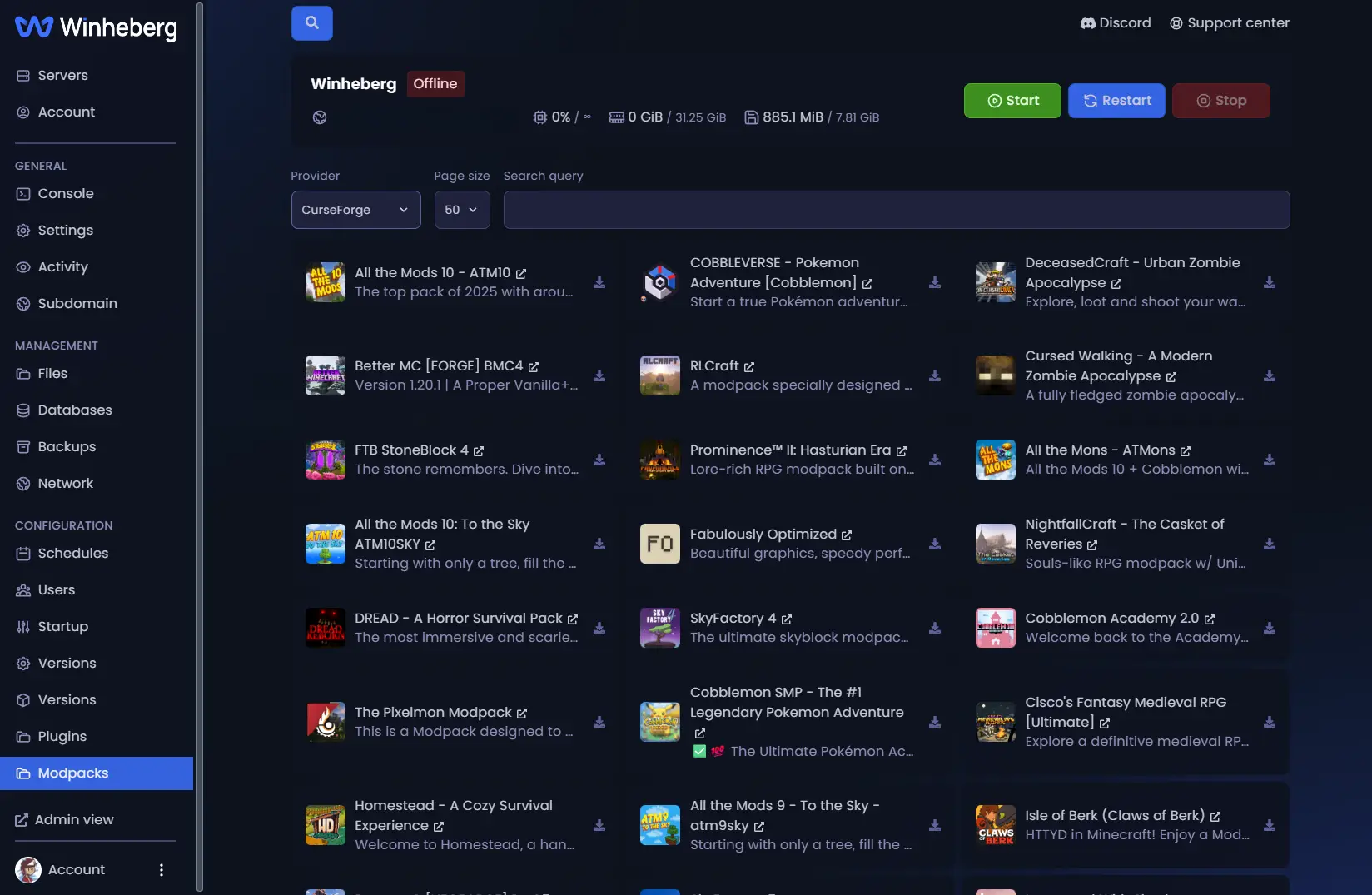 Modpacks